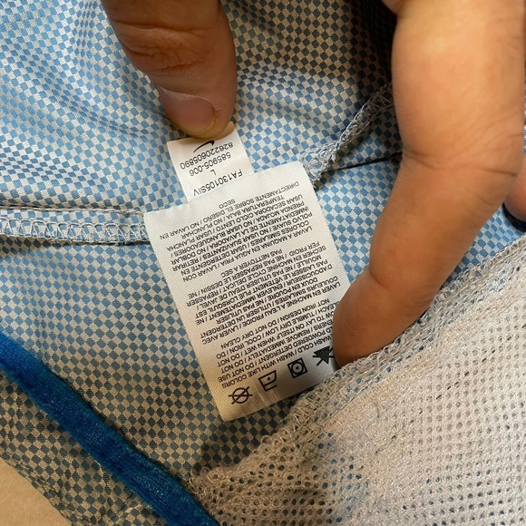 Nike Storm Fit Blue Running Jacket Lightweight Hooded Full Zip Mens‎ Large - Picture 9 of 9